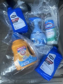 Car oil and cleaning supplies