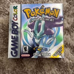 Pokemon Crystal For Nintendo Gameboy Color