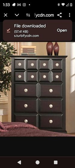 Najarian Furniture Palazzo Chest of Drawers in Ebony Finish NA-PACHE
