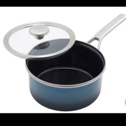 Merten & Storck Steel Core Enameled 2QT Saucepan with Lid