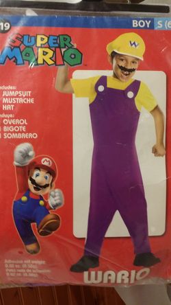 Wario costume size 6