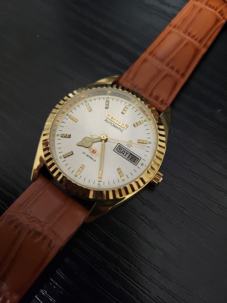 🔥RARE Pristine Vintage Citizen Eagle 7 Automatic Day Date Men's Watch
