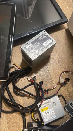 Computers/parts/plugs/hard drives/power supply/monitors