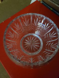 Lead glass large bowl