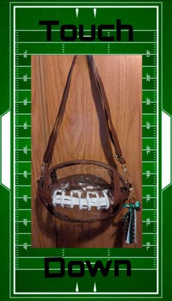 Clear football purse