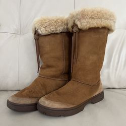 UGG Australia 5250 Ultimate Tall Boots w/Front Drawstring, in Chestnut sz 8