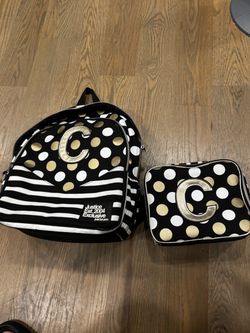 Justice Initial Backpack and Lunch box Set Letter "C"