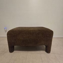 Leopard Print Ottoman
