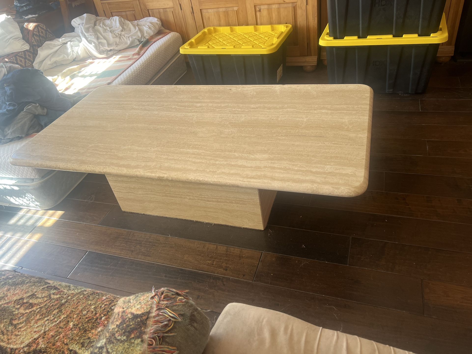 MARBLE COFFEE TABLE 30”X60”