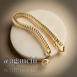 ✨💛 14K Gold Signed Milor Bracelet 9.5g.| 8"|8mm💛✨