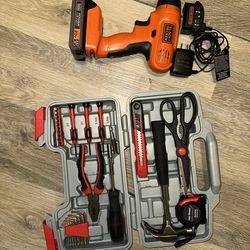 Black + Decker Drill Home tool kit