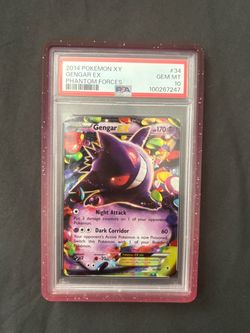 Gengar EX PSA 10 Phantom forces 2014 Pokemon card