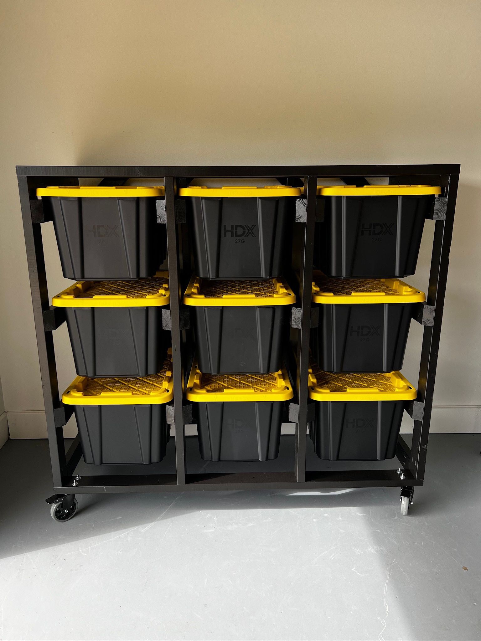 Garage Organization Tote Storage Shelves
