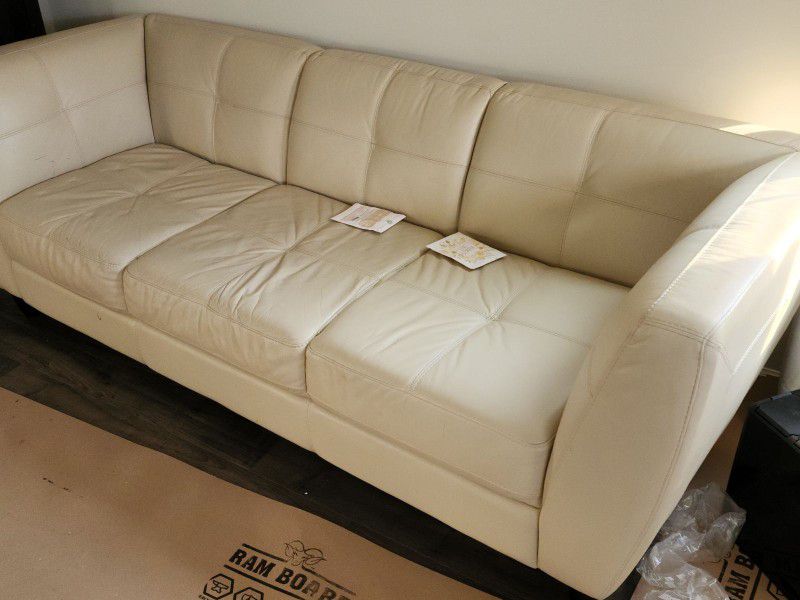 Ivory Long Couch 