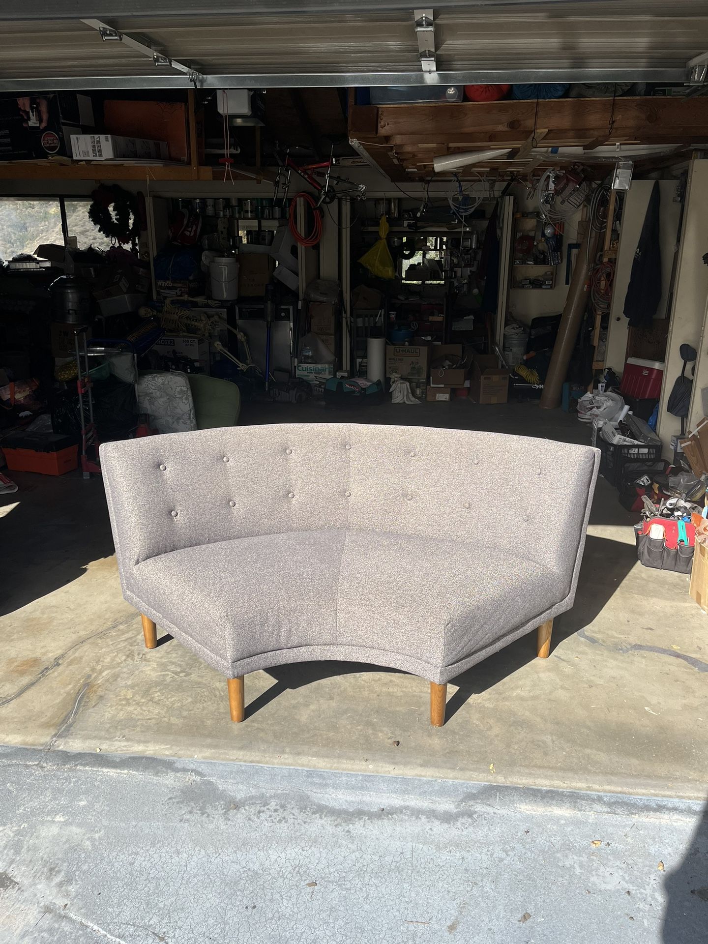 West Elm Mcm Style Round Couch