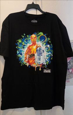 R2D2 and C3PO graphic tee 2XL