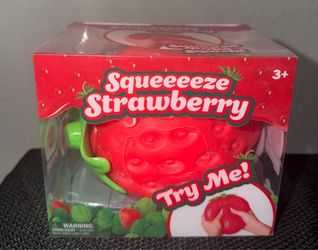 Sunny Days Jumbo Giant Squeeze Strawberry Viral Squishy Fidget Toy Stress Ball