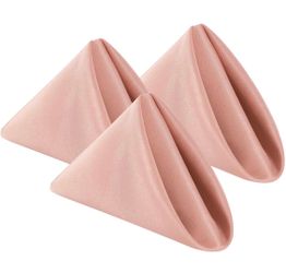 Bailarina Cloth Napkins Set Of 100, 17"X17" Dusty Pink