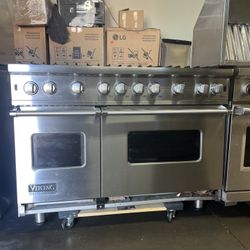 Viking 48”All Gas Range Stove Stainless Steel With 8 Burners 