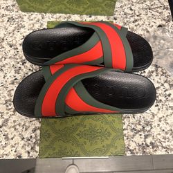 Gucci Cross Slides Size 9