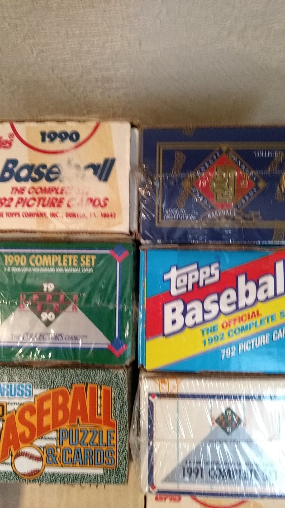 Baseball card sets for sell 50 different 1982-2019