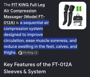 Fit leg compression massager