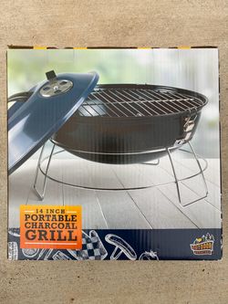 Outdoor Adventure 14 Inch Portable Charcoal Grill