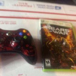 Xbox 360 Wireless Gear Of War Edition W Game