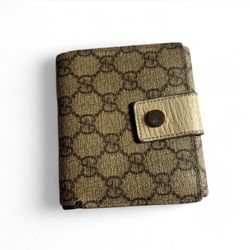 Vintage - Used Gucci Compact Wallet GG Supreme - 100% Authentic 
