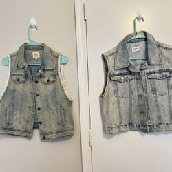 Denim Vest Size Large