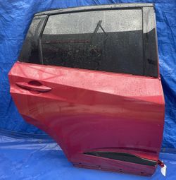 ACURA RDX REAR RIGHT PASSENGER SIDE DOOR ASSEMBLY RED (R568P) 2019-2025
