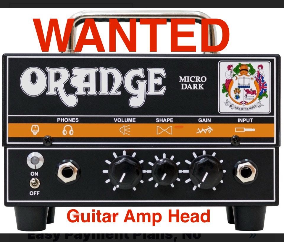 WANT TO BUY - guitar Amp Head