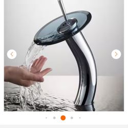 NEW Glass Waterfall Faucet
