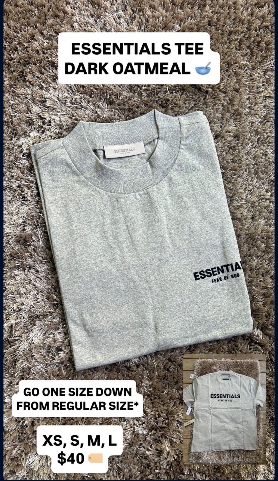 Dark Oat Essential Tshirt 