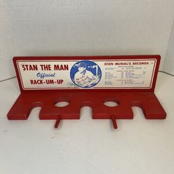 1964 Stan Musial Official Rack Um Up Bat Baseball Rack Autograph Signed