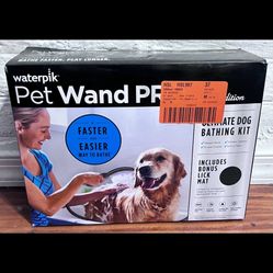 Waterpik Pet Wand 2-Spray Setting Wall Mount Indoor-Outdoor Handheld Shower Head