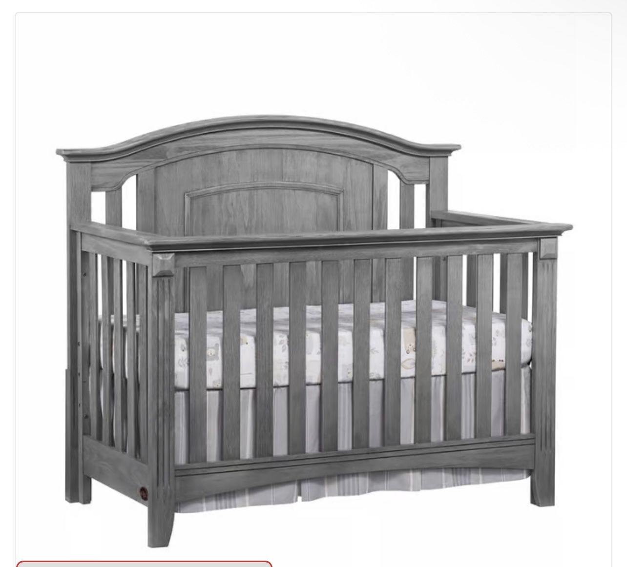 Gray Baby Crib