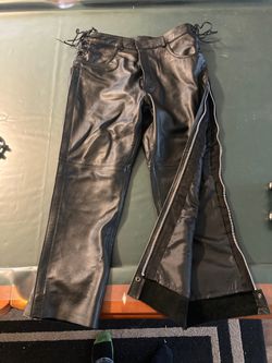 First gear Mfg Leather motorcycle overpants
