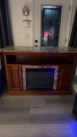 Fireplace TV stand
