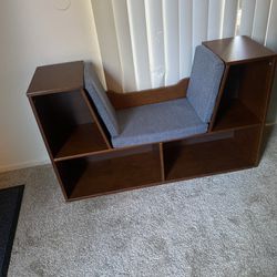 Kids Bookcase With Reading Bench, Great Condition 