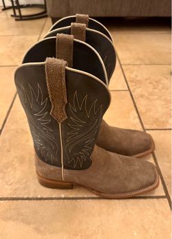 Size 11.5d ARIAT MEN'S COUNTY ROADS WESTERN BOOTS - BROAD SQUARE TOE