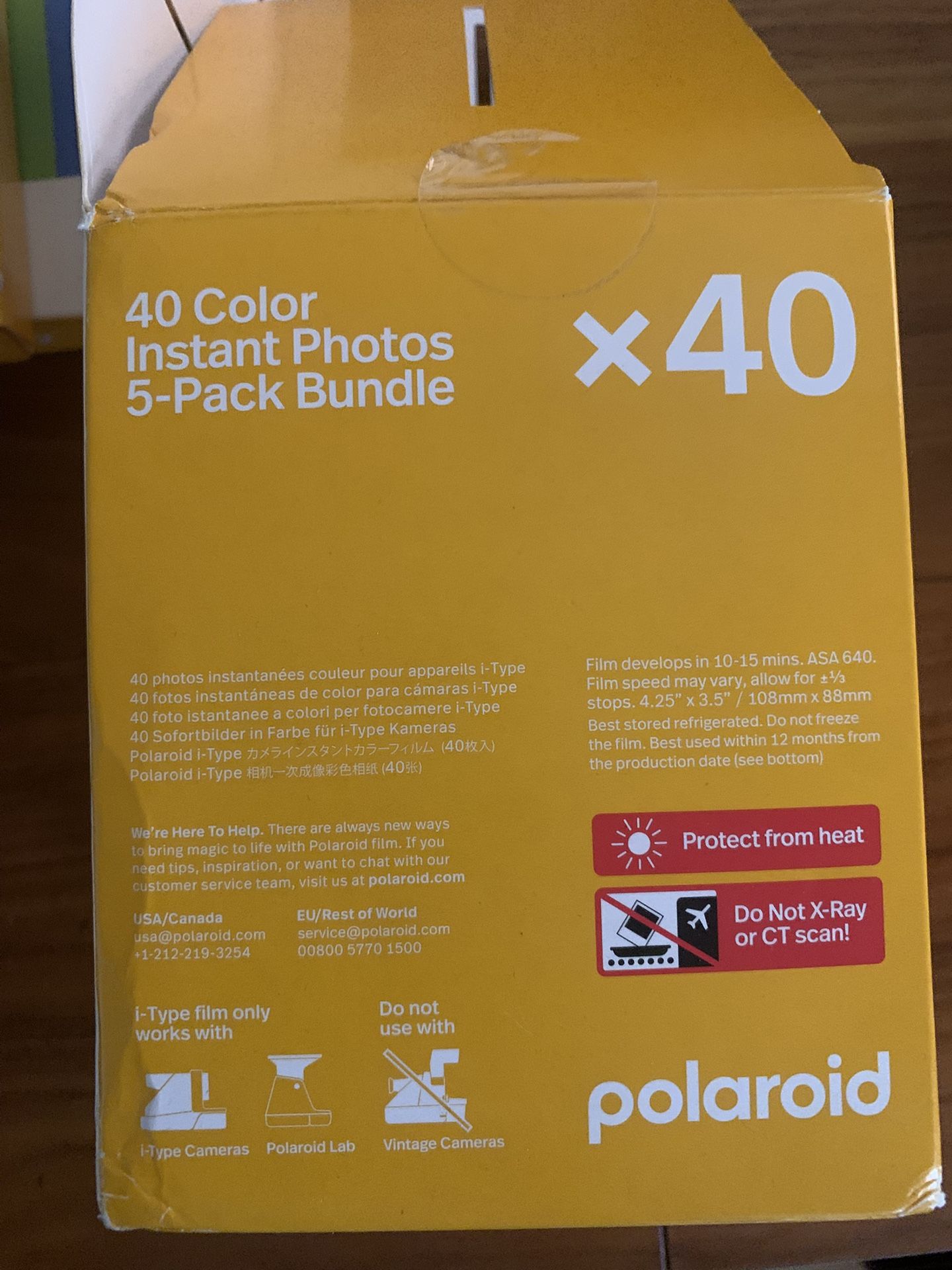 Polaroid Film i-Type, 40 Exposures