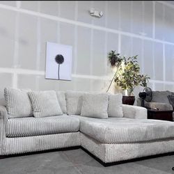 CORDUROY PREMIUM BEIGE BRAND NEW SECTIONAL SAME DAY DELIVERY 