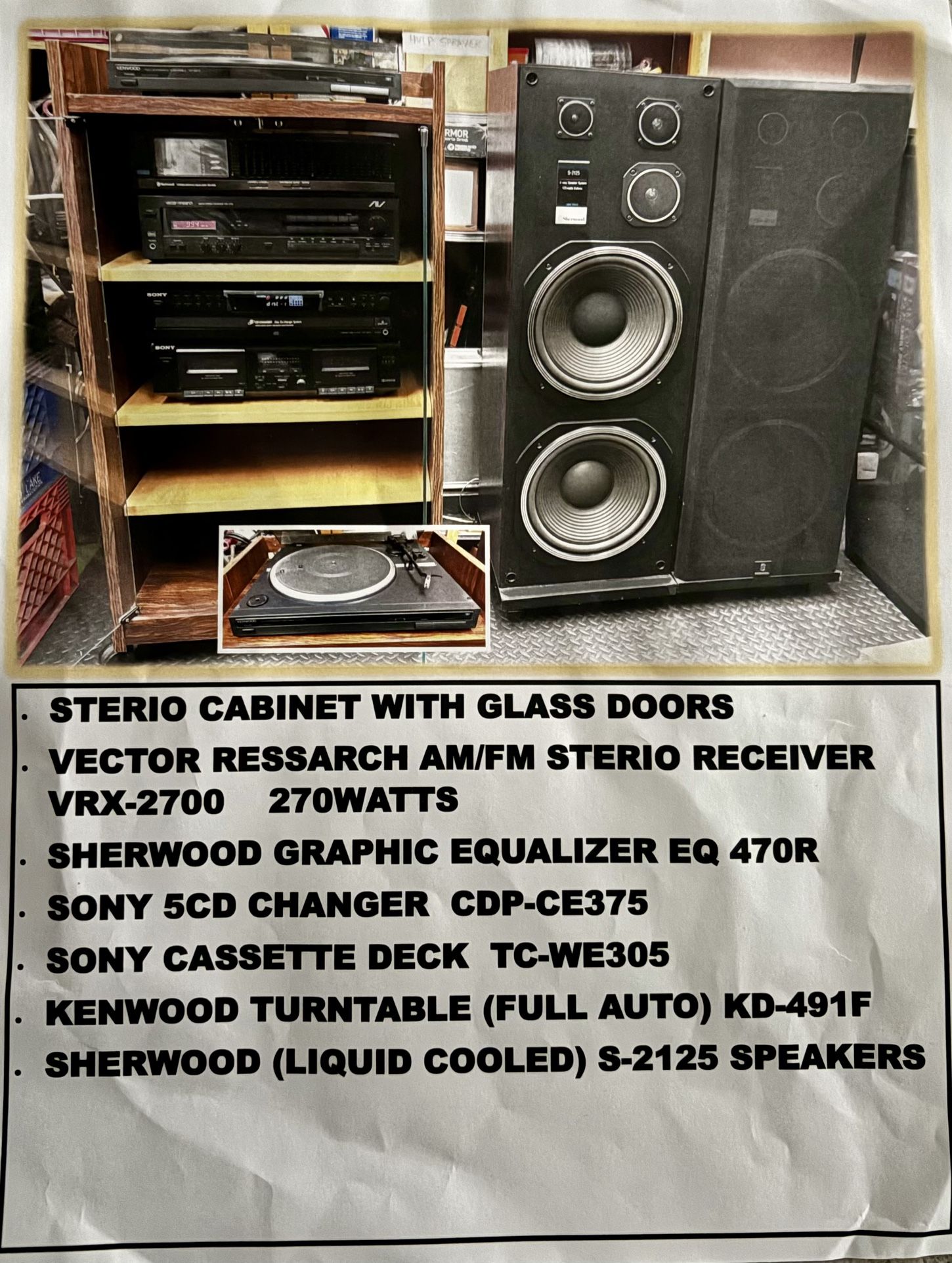 Vintage Stereo System 
