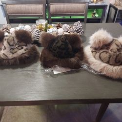 Double Pom Pom Faux Fur Hats 👒