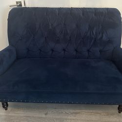 Navy Blue Loveseat