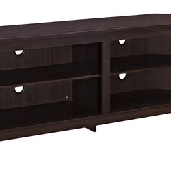 Classic 2 Shelf Corner TV Stand for TVs up to 65 Inches, 58 Inch, Espresso