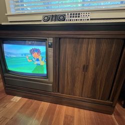 Tv Console (on wheels)