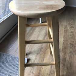 Wooden bar stool like new