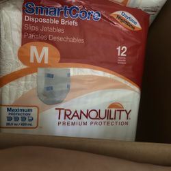 Size medium, adult diapers, free